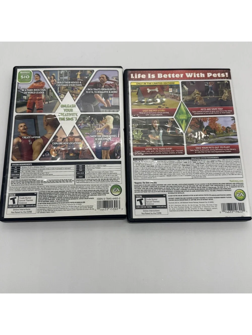 The Sims 3 + The Sims 3 Pets Expansion Pack Limited Edition PC Bundle - 2 Games